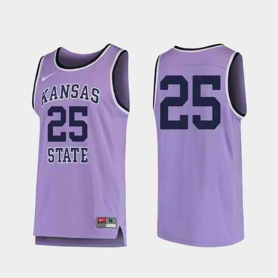 Men Kansas State Wildcats Purple Replica College Basketball Jersey